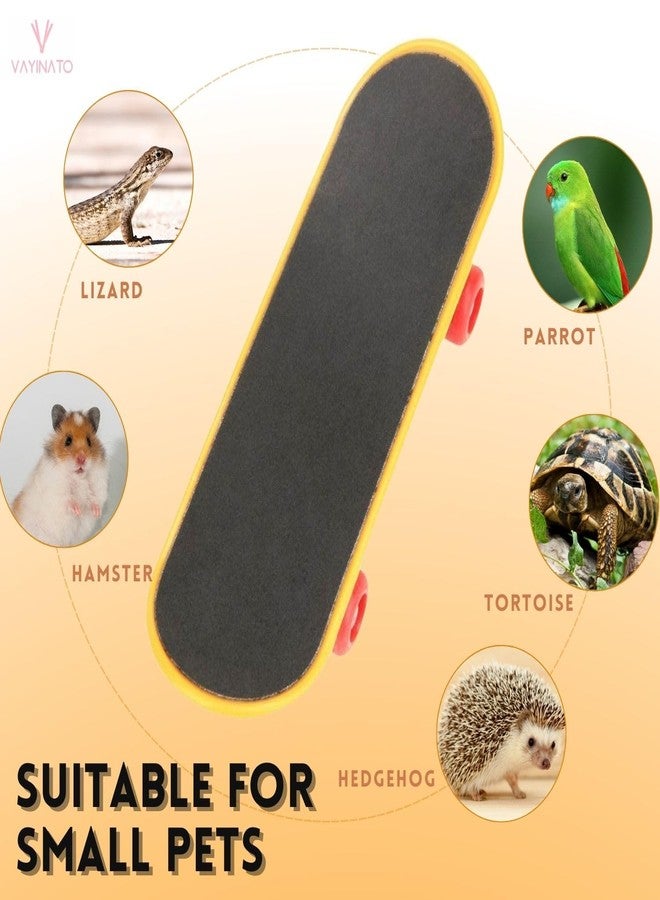 VAYINATO Petzlifeworld Bird Toys Parrot Toys Funny Intelligence Skate Board Toy Stand Perch Toy for Parakeet Cockatiels Bird Training Accessories - Image 4